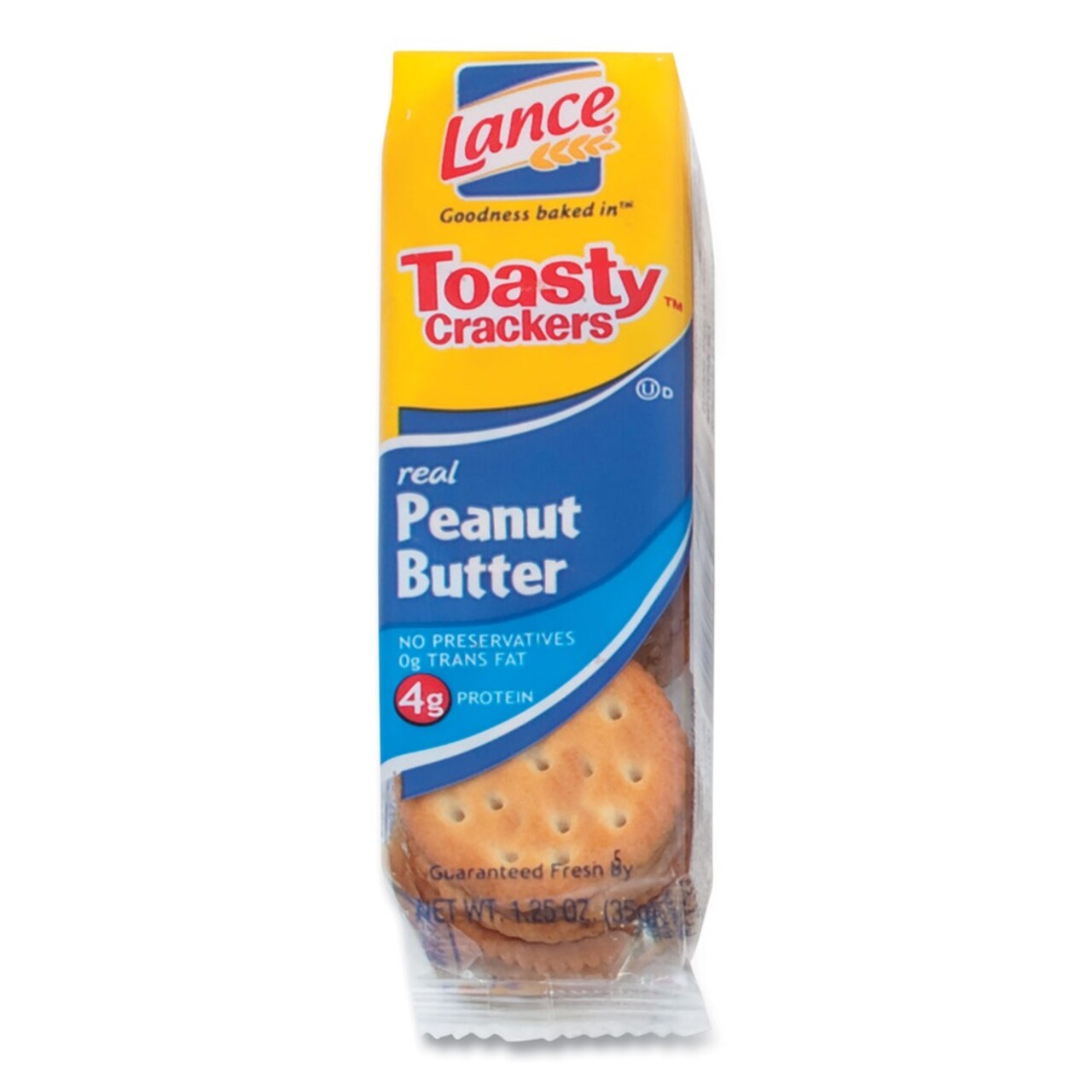 Dolcetto 1.25 oz. Packet Toasty Crackers - Peanut Butter (24/Box)